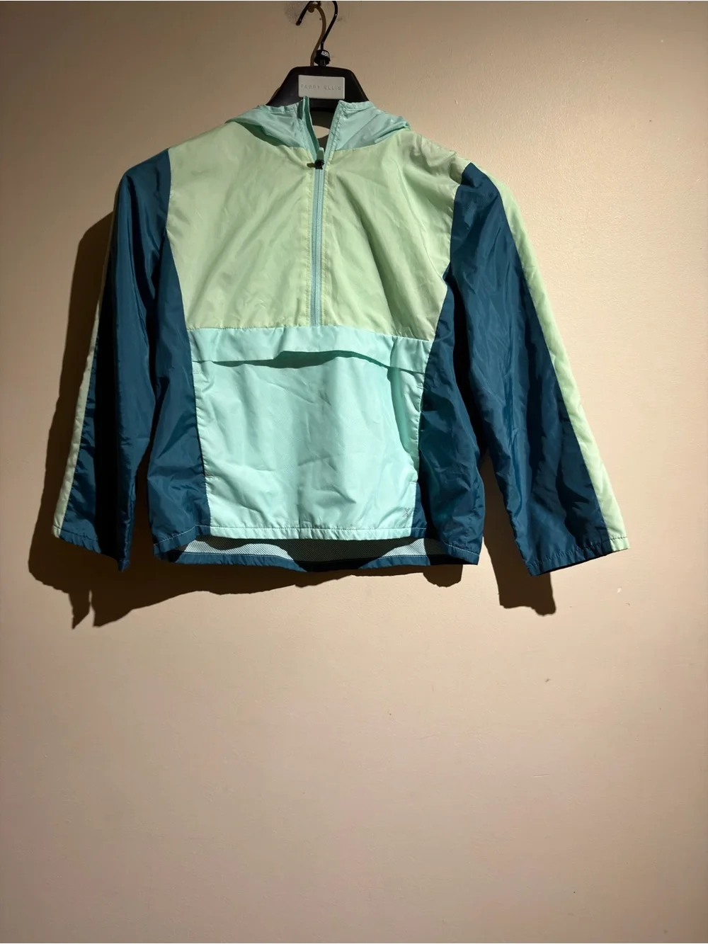 Xersion Colorblock Kids Hooded Anorak - Mint & Teal
